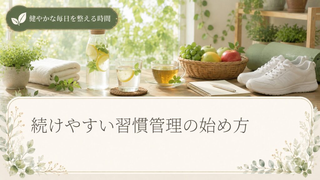 続けやすい習慣管理の始め方