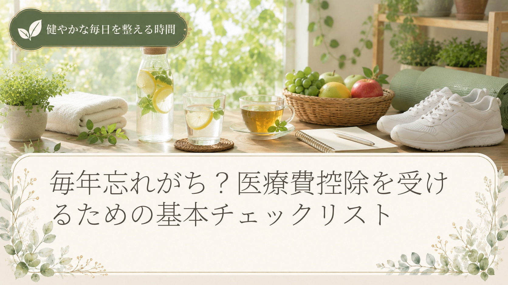 毎年忘れがち?医療費控除を受けるための基本チェックリスト