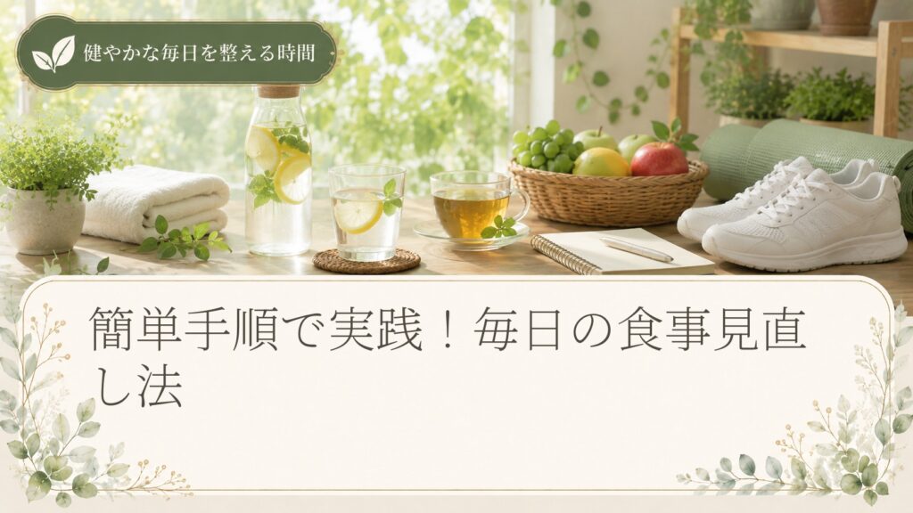 簡単手順で実践！毎日の食事見直し法