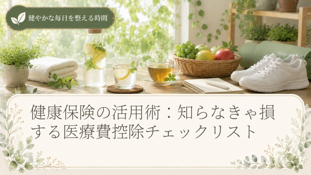 健康保険の活用術：知らなきゃ損する医療費控除チェックリスト
