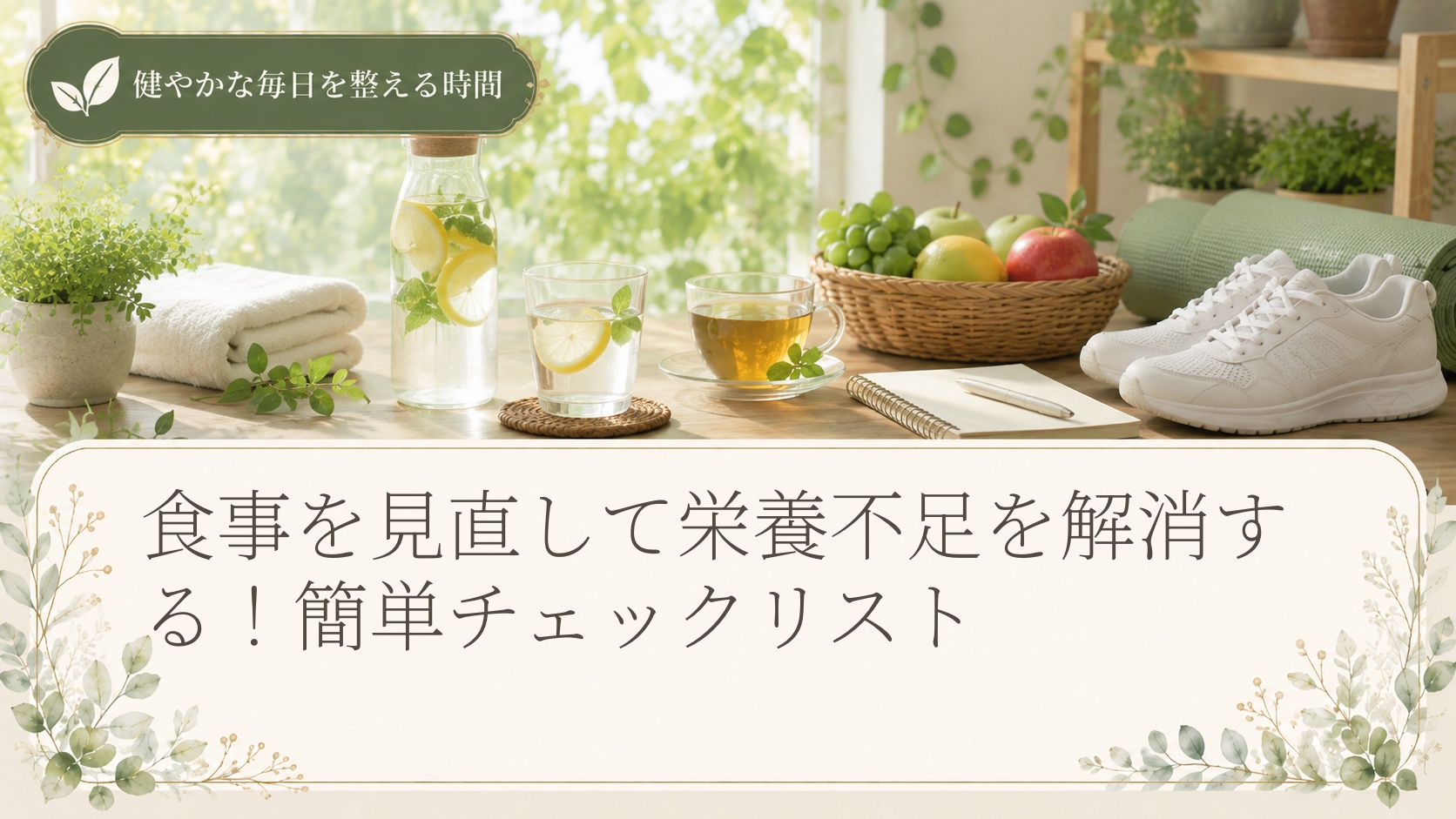 食事を見直して栄養不足を解消する!簡単チェックリスト